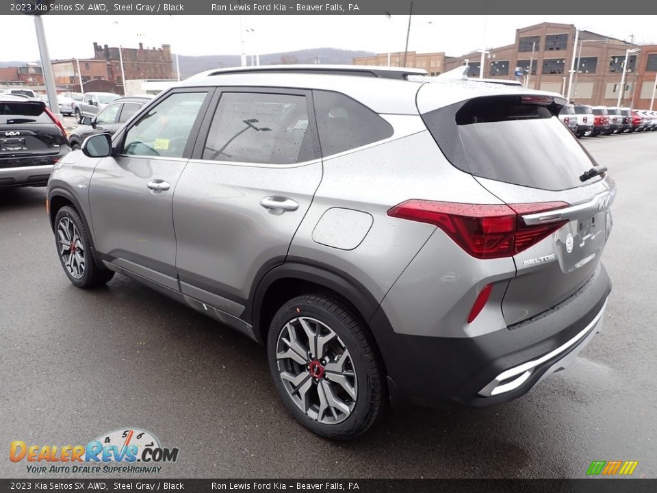 2023 Kia Seltos SX AWD Steel Gray / Black Photo #6