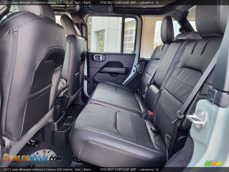 Rear Seat of 2023 Jeep Wrangler Unlimited Sahara 4XE Hybrid Photo #7