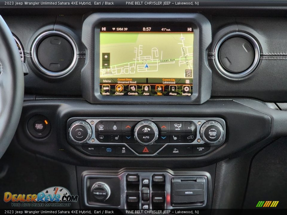 Navigation of 2023 Jeep Wrangler Unlimited Sahara 4XE Hybrid Photo #10