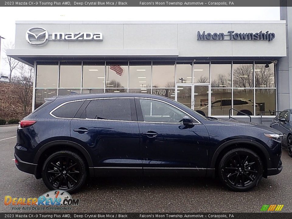 2023 Mazda CX-9 Touring Plus AWD Deep Crystal Blue Mica / Black Photo #1