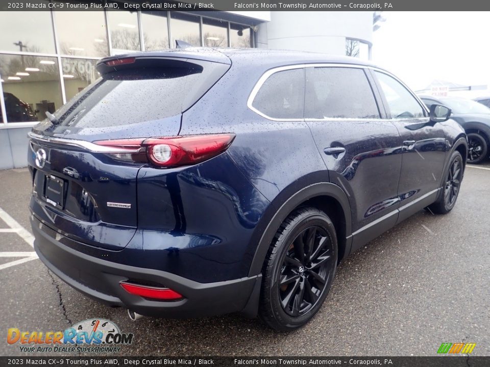 2023 Mazda CX-9 Touring Plus AWD Deep Crystal Blue Mica / Black Photo #2