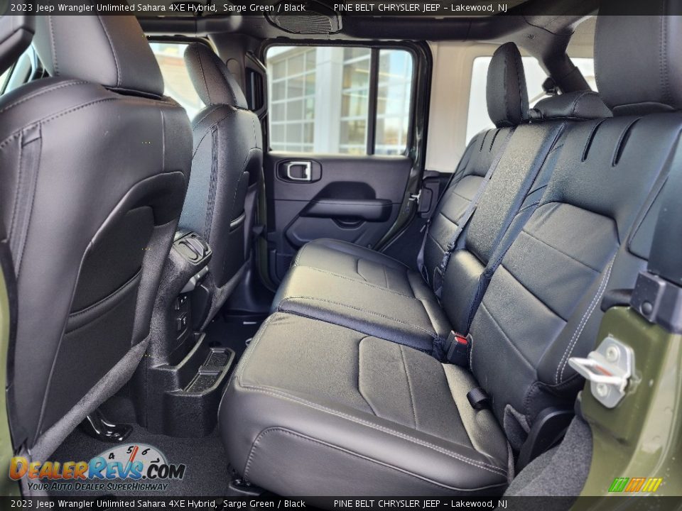 Rear Seat of 2023 Jeep Wrangler Unlimited Sahara 4XE Hybrid Photo #7