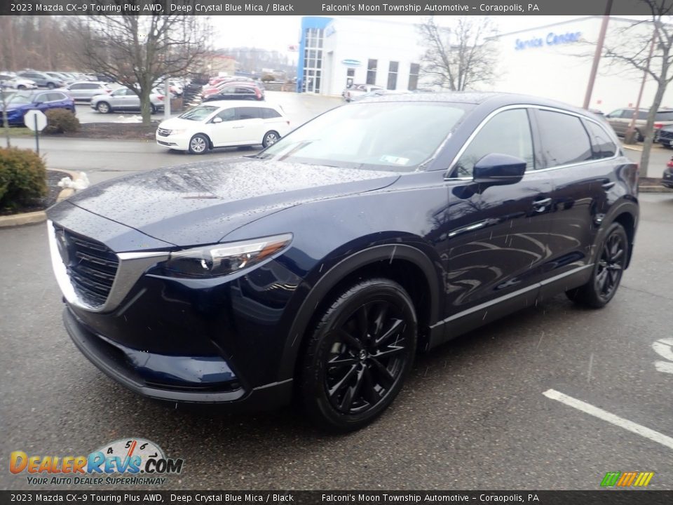 2023 Mazda CX-9 Touring Plus AWD Deep Crystal Blue Mica / Black Photo #7