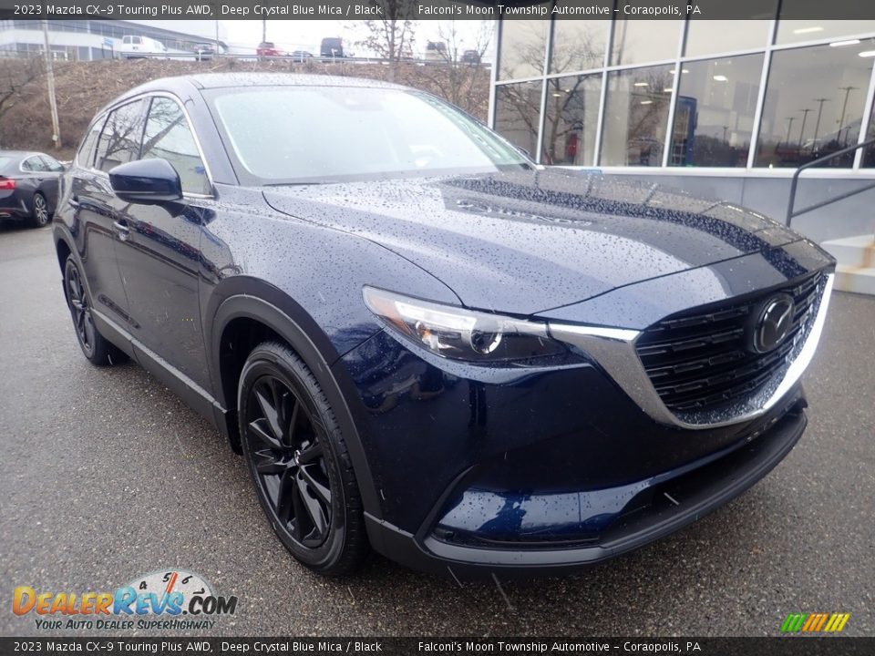 2023 Mazda CX-9 Touring Plus AWD Deep Crystal Blue Mica / Black Photo #9