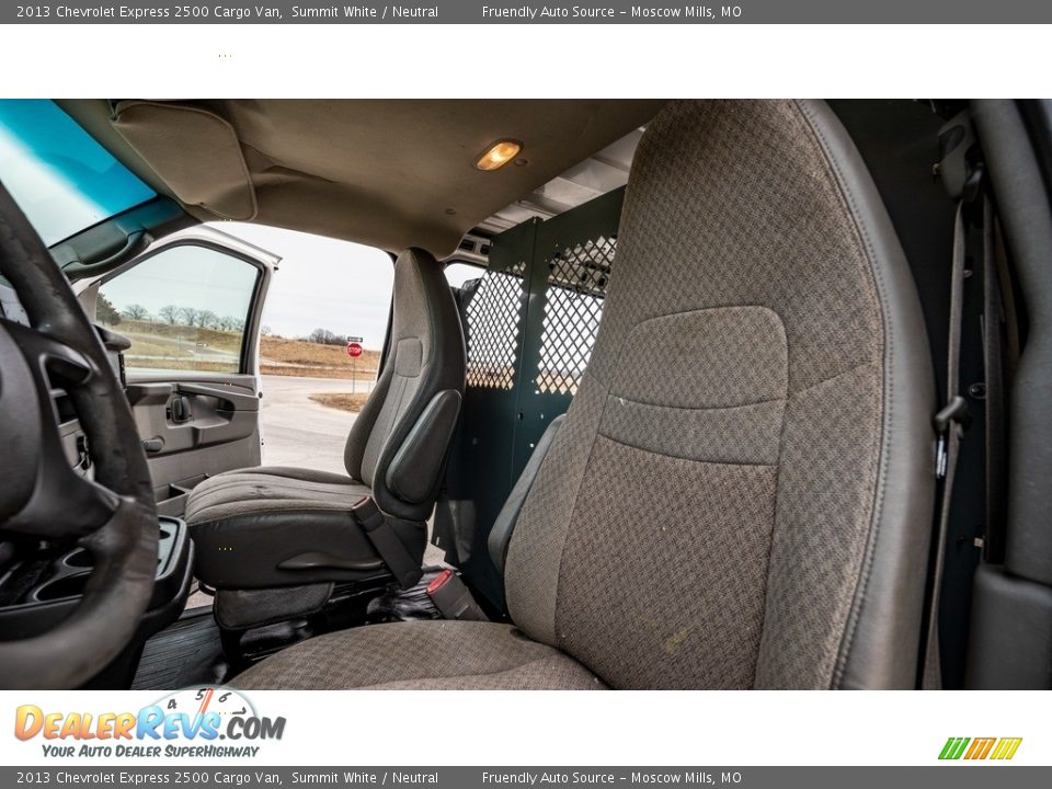 2013 Chevrolet Express 2500 Cargo Van Summit White / Neutral Photo #23