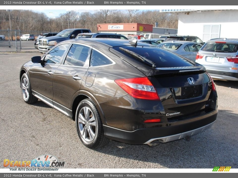 2013 Honda Crosstour EX-L V-6 Kona Coffee Metallic / Black Photo #3