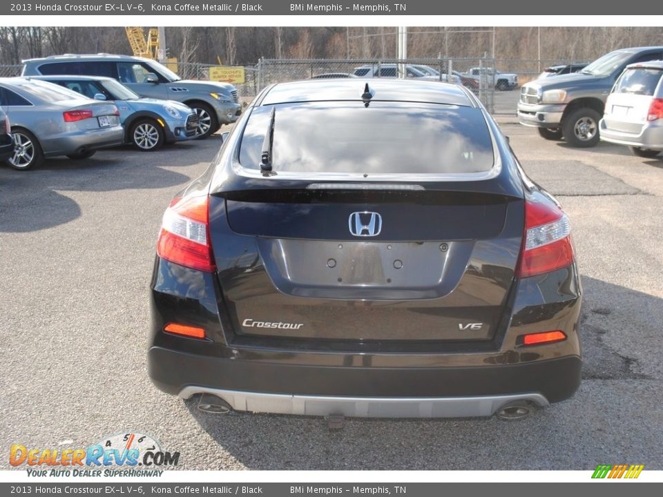 2013 Honda Crosstour EX-L V-6 Kona Coffee Metallic / Black Photo #4