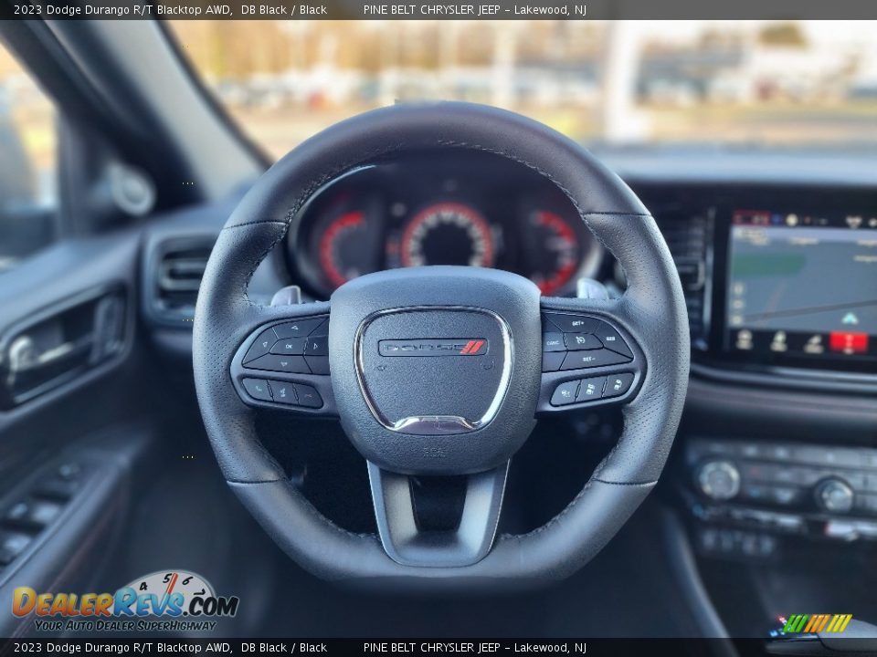 2023 Dodge Durango R/T Blacktop AWD Steering Wheel Photo #13