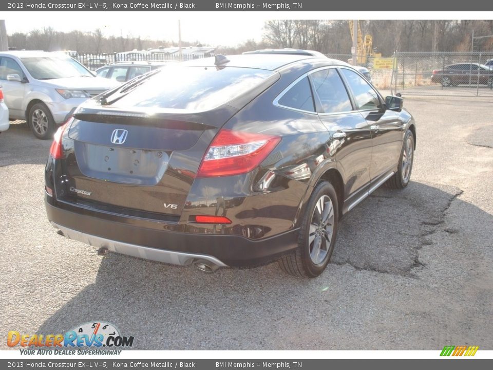 2013 Honda Crosstour EX-L V-6 Kona Coffee Metallic / Black Photo #5