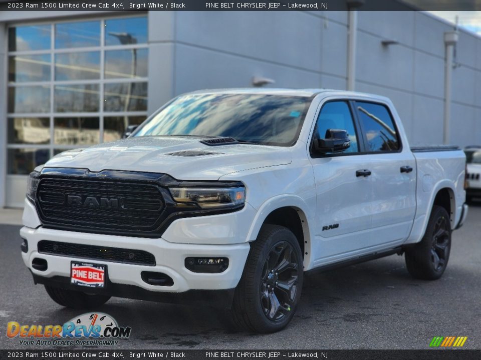 2023 Ram 1500 Limited Crew Cab 4x4 Bright White / Black Photo #1