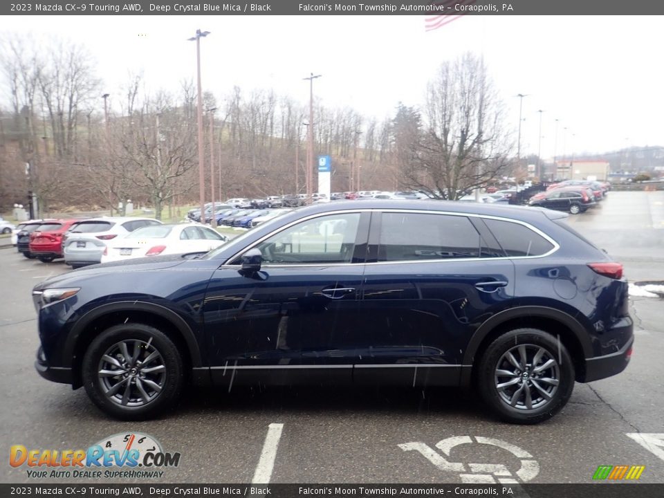 Deep Crystal Blue Mica 2023 Mazda CX-9 Touring AWD Photo #6