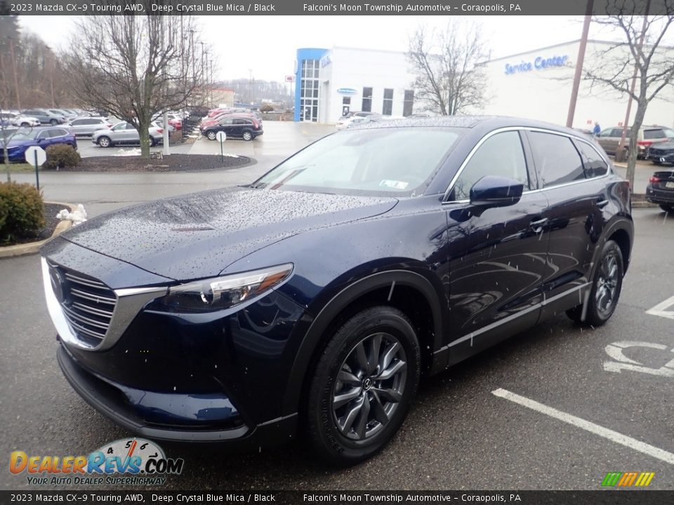 2023 Mazda CX-9 Touring AWD Deep Crystal Blue Mica / Black Photo #7