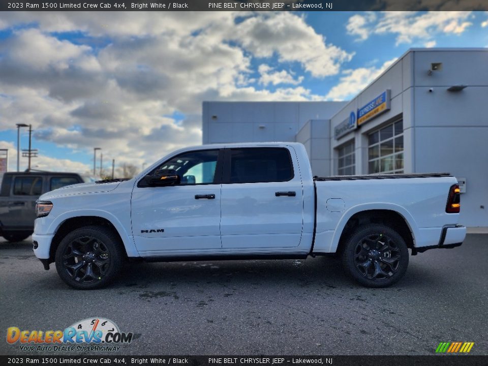 Bright White 2023 Ram 1500 Limited Crew Cab 4x4 Photo #3