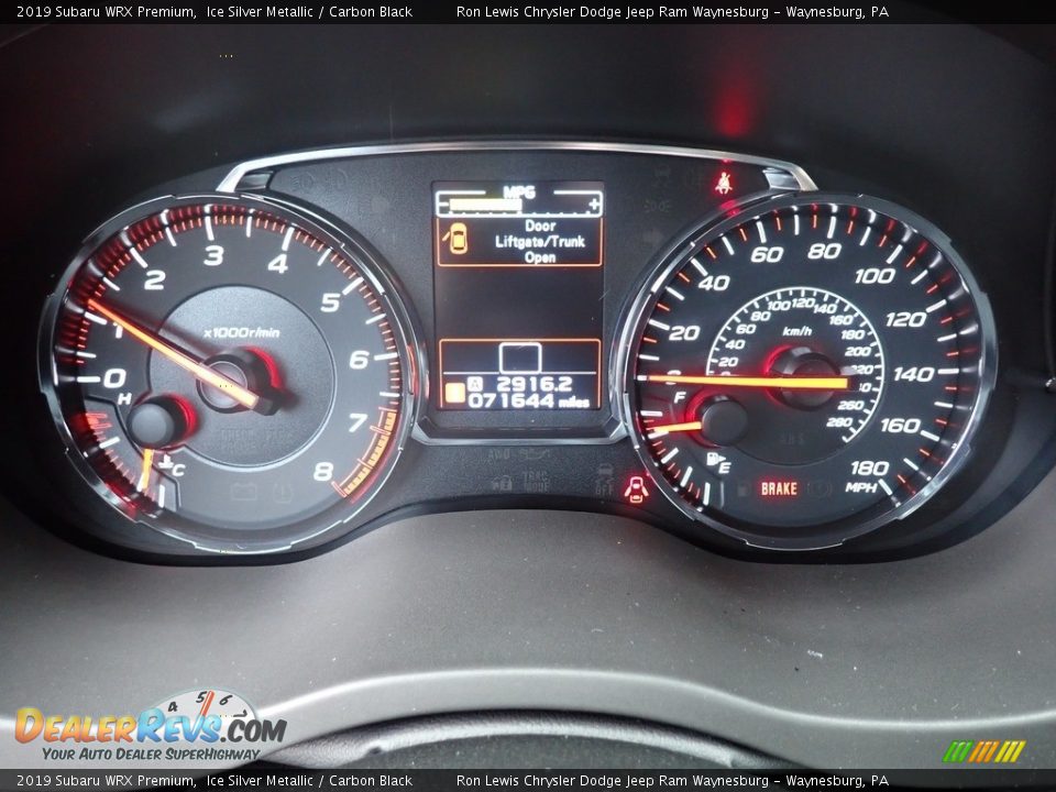 2019 Subaru WRX Premium Gauges Photo #20