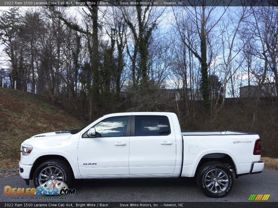 Bright White 2022 Ram 1500 Laramie Crew Cab 4x4 Photo #1