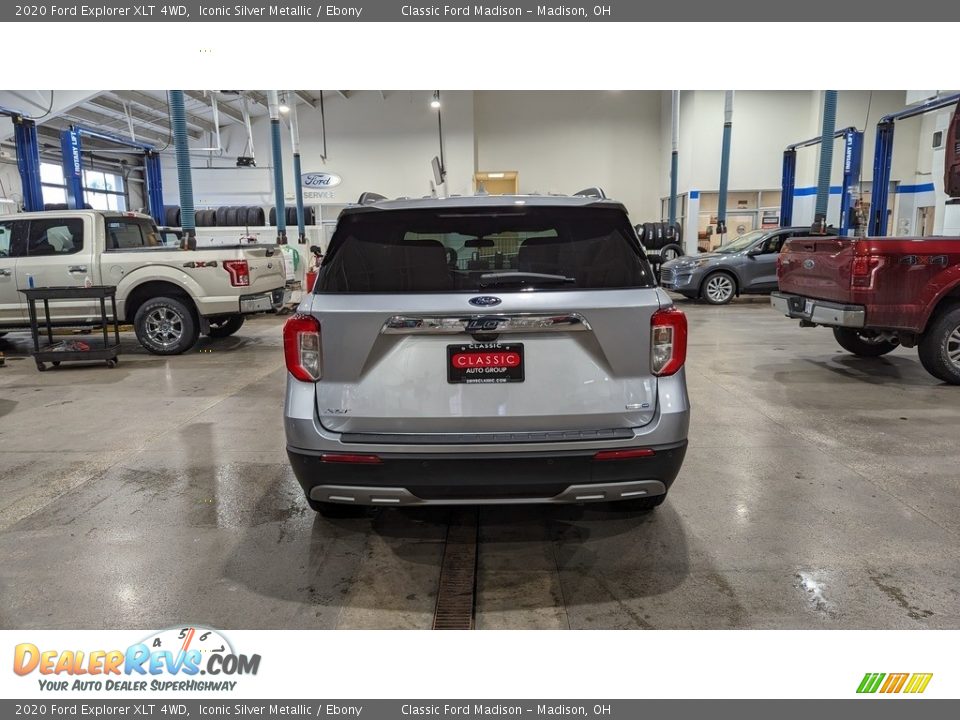 2020 Ford Explorer XLT 4WD Iconic Silver Metallic / Ebony Photo #3