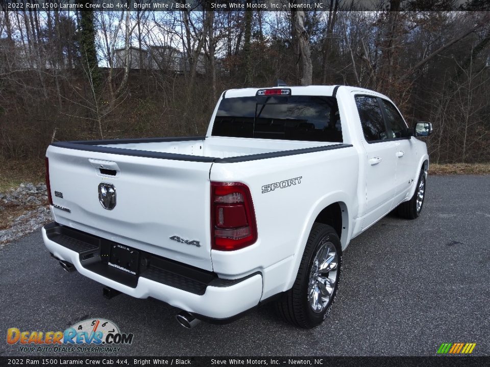 2022 Ram 1500 Laramie Crew Cab 4x4 Bright White / Black Photo #6