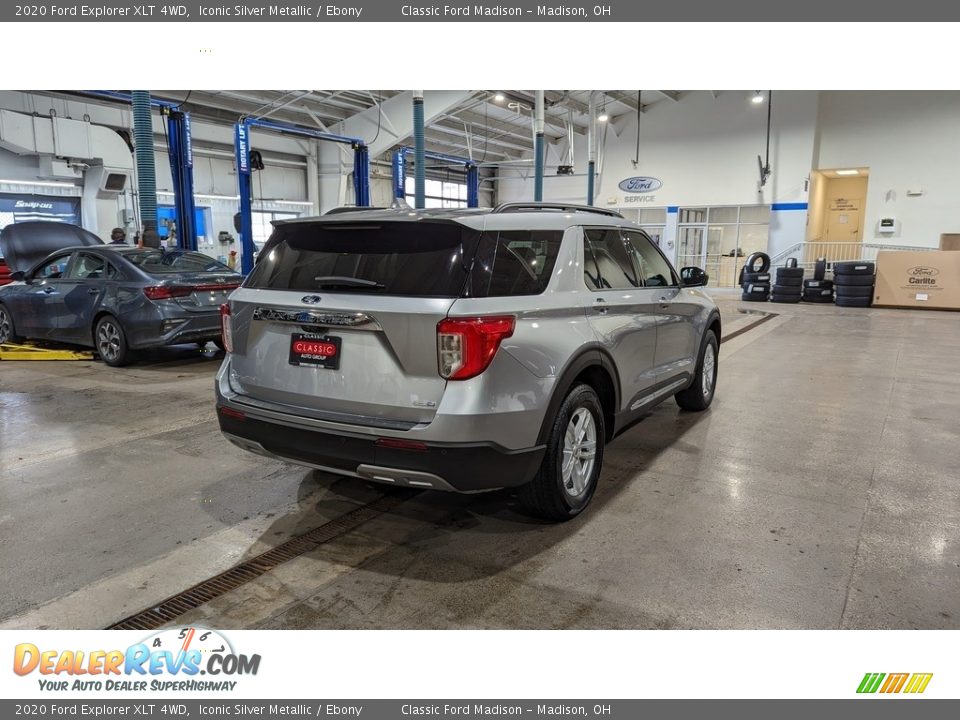 2020 Ford Explorer XLT 4WD Iconic Silver Metallic / Ebony Photo #4
