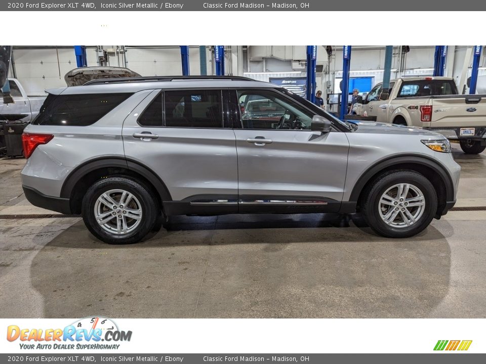 2020 Ford Explorer XLT 4WD Iconic Silver Metallic / Ebony Photo #5