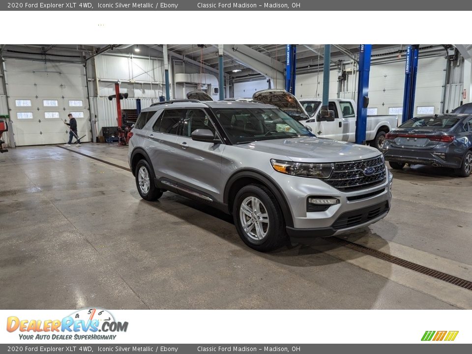 2020 Ford Explorer XLT 4WD Iconic Silver Metallic / Ebony Photo #6