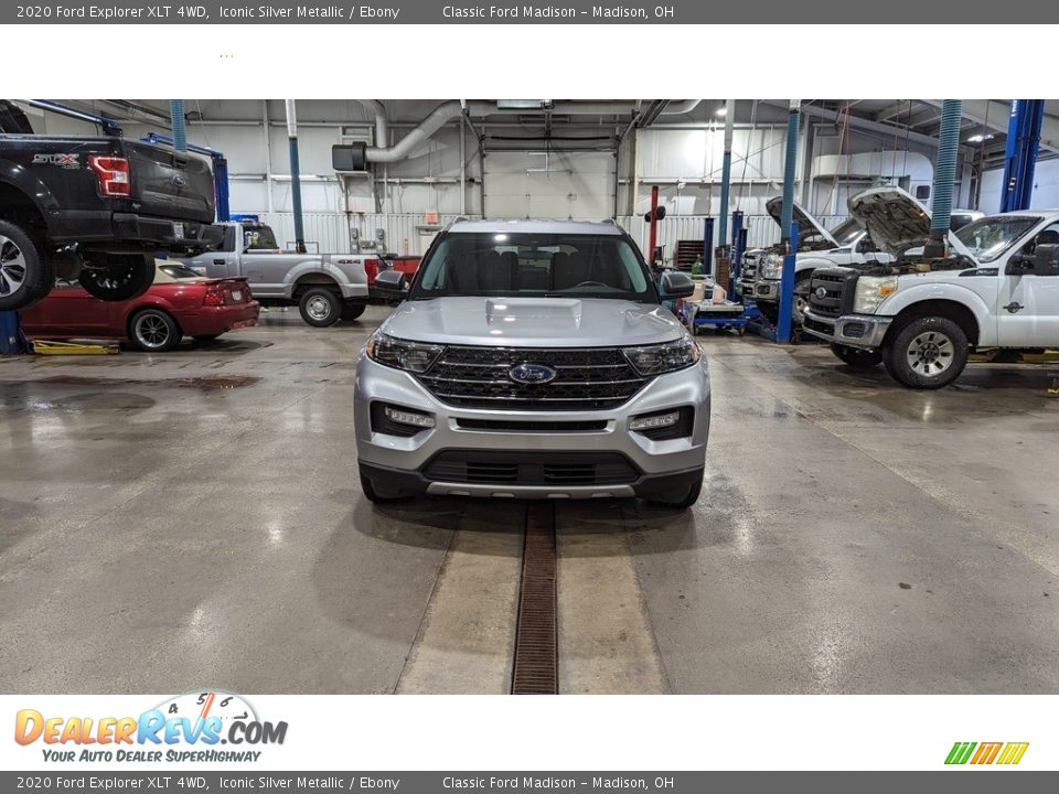 2020 Ford Explorer XLT 4WD Iconic Silver Metallic / Ebony Photo #7