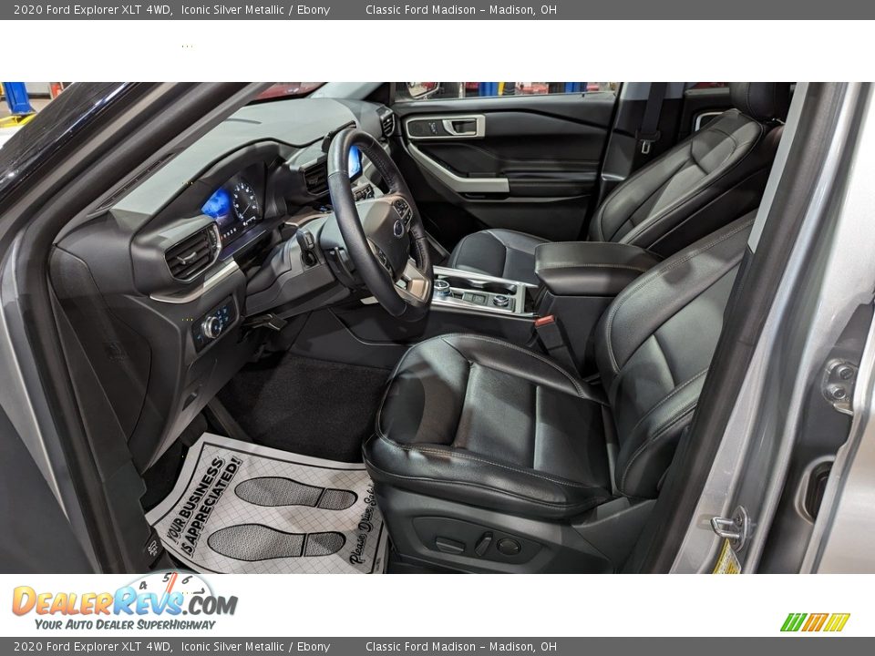 2020 Ford Explorer XLT 4WD Iconic Silver Metallic / Ebony Photo #9