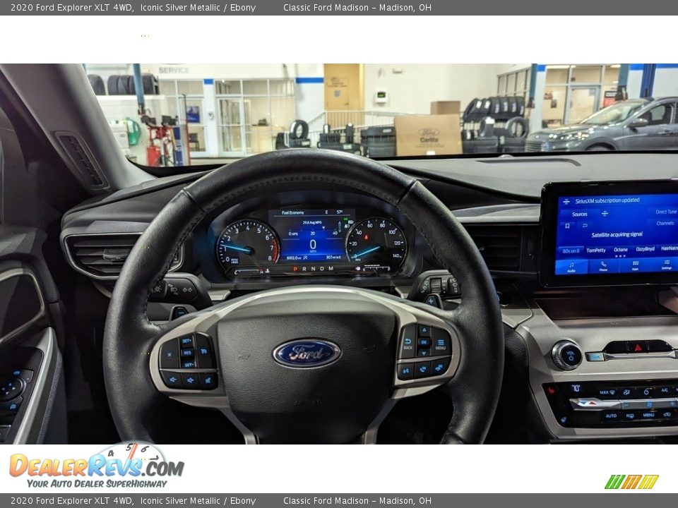 2020 Ford Explorer XLT 4WD Iconic Silver Metallic / Ebony Photo #10