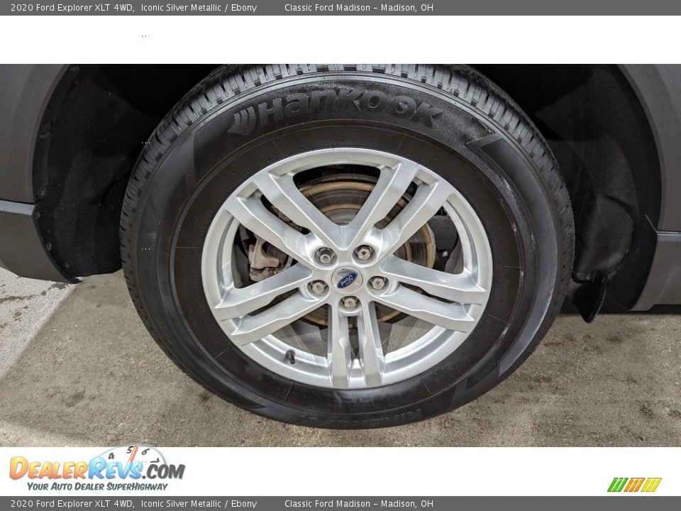 2020 Ford Explorer XLT 4WD Iconic Silver Metallic / Ebony Photo #18