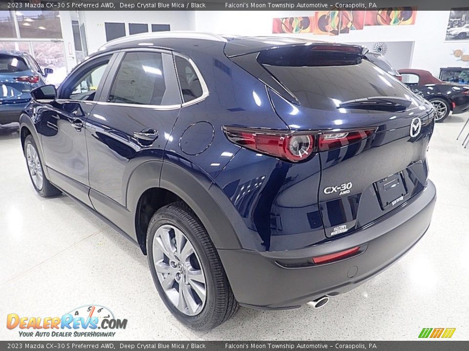 2023 Mazda CX-30 S Preferred AWD Deep Crystal Blue Mica / Black Photo #5