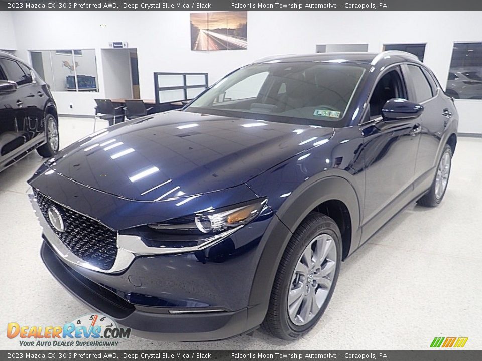 2023 Mazda CX-30 S Preferred AWD Deep Crystal Blue Mica / Black Photo #6