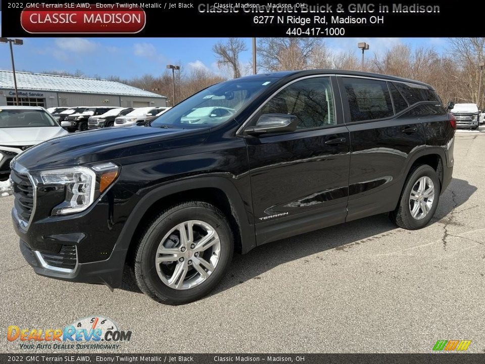 2022 GMC Terrain SLE AWD Ebony Twilight Metallic / Jet Black Photo #1