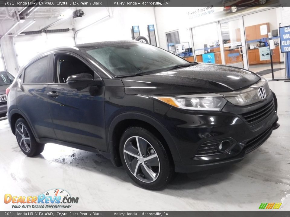 2021 Honda HR-V EX AWD Crystal Black Pearl / Black Photo #6