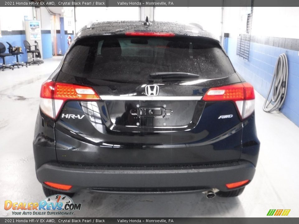 2021 Honda HR-V EX AWD Crystal Black Pearl / Black Photo #7