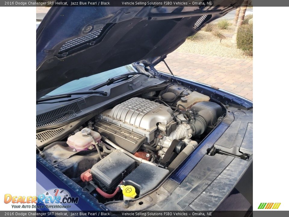 2016 Dodge Challenger SRT Hellcat Jazz Blue Pearl / Black Photo #9