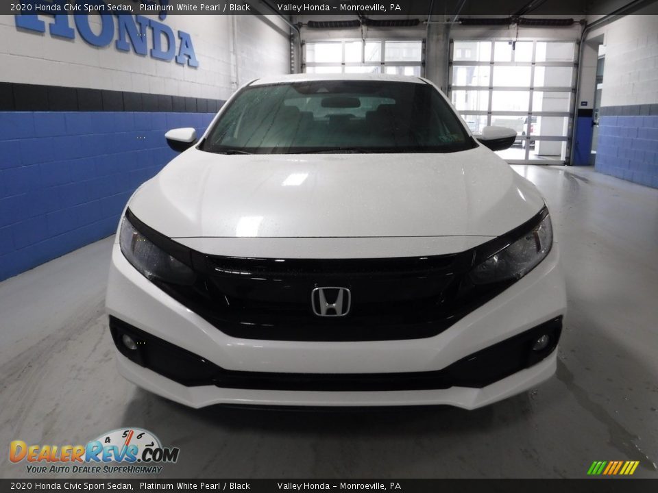 2020 Honda Civic Sport Sedan Platinum White Pearl / Black Photo #4