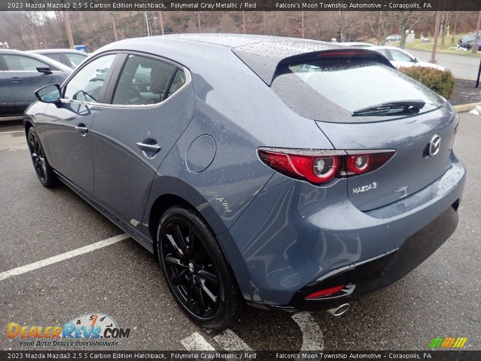 2023 Mazda Mazda3 2.5 S Carbon Edition Hatchback Polymetal Gray Metallic / Red Photo #5