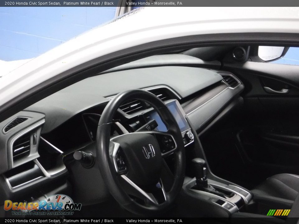 2020 Honda Civic Sport Sedan Platinum White Pearl / Black Photo #11