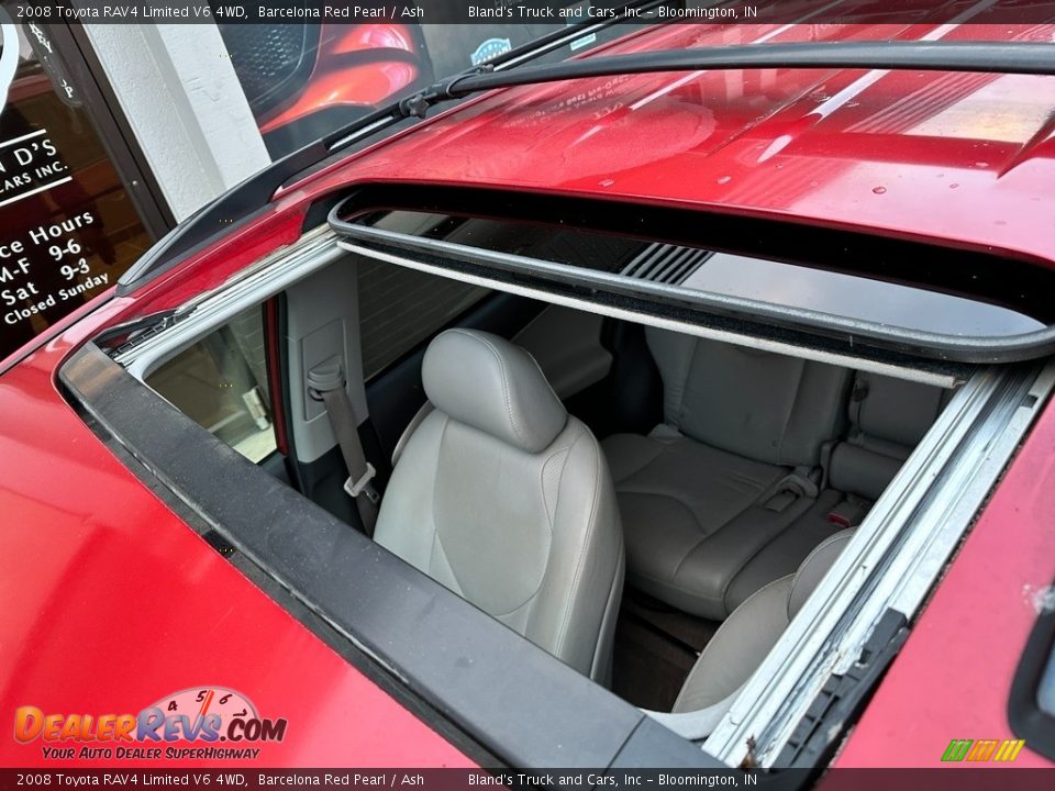 2008 Toyota RAV4 Limited V6 4WD Barcelona Red Pearl / Ash Photo #29