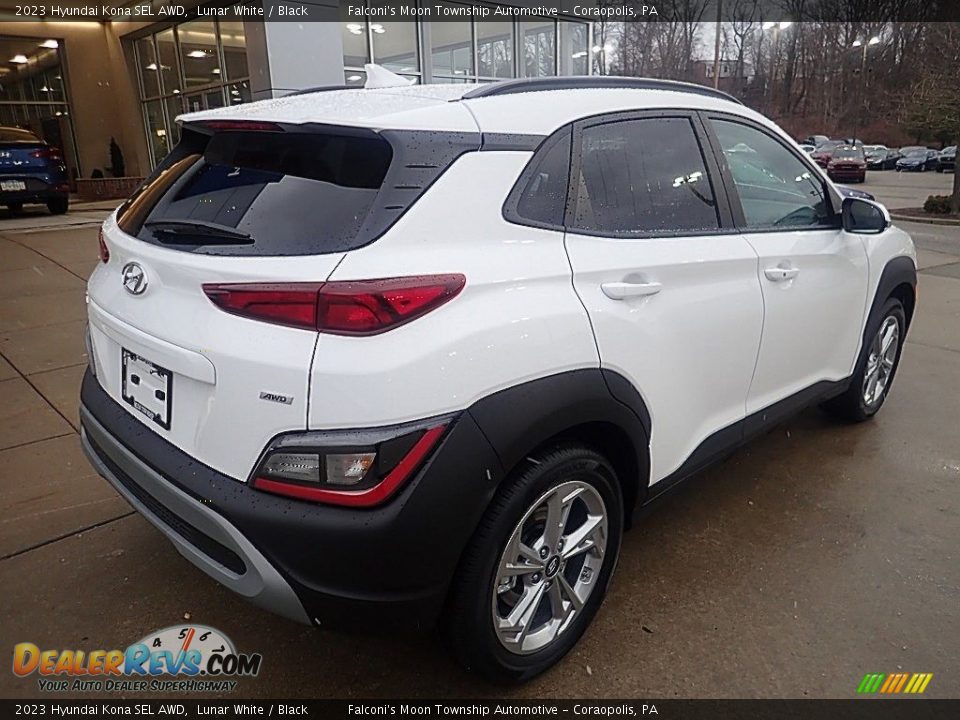 2023 Hyundai Kona SEL AWD Lunar White / Black Photo #2