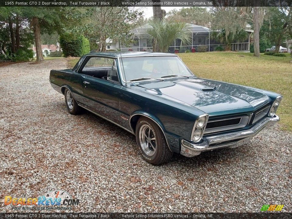 1965 Pontiac GTO 2 Door Hardtop Teal Turquoise / Black Photo #3