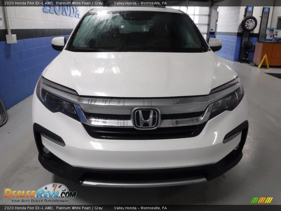 2020 Honda Pilot EX-L AWD Platinum White Pearl / Gray Photo #5