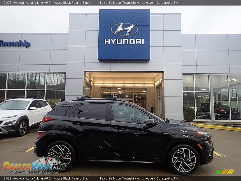 Abyss Black Pearl 2023 Hyundai Kona N Line AWD Photo #1