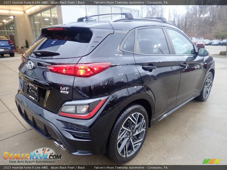 2023 Hyundai Kona N Line AWD Abyss Black Pearl / Black Photo #2