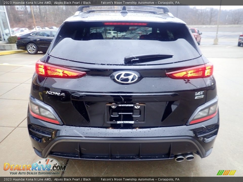 2023 Hyundai Kona N Line AWD Abyss Black Pearl / Black Photo #3