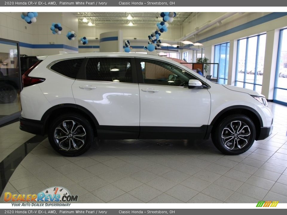 2020 Honda CR-V EX-L AWD Platinum White Pearl / Ivory Photo #6