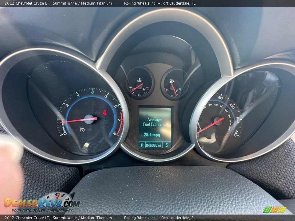 2012 Chevrolet Cruze LT Summit White / Medium Titanium Photo #12