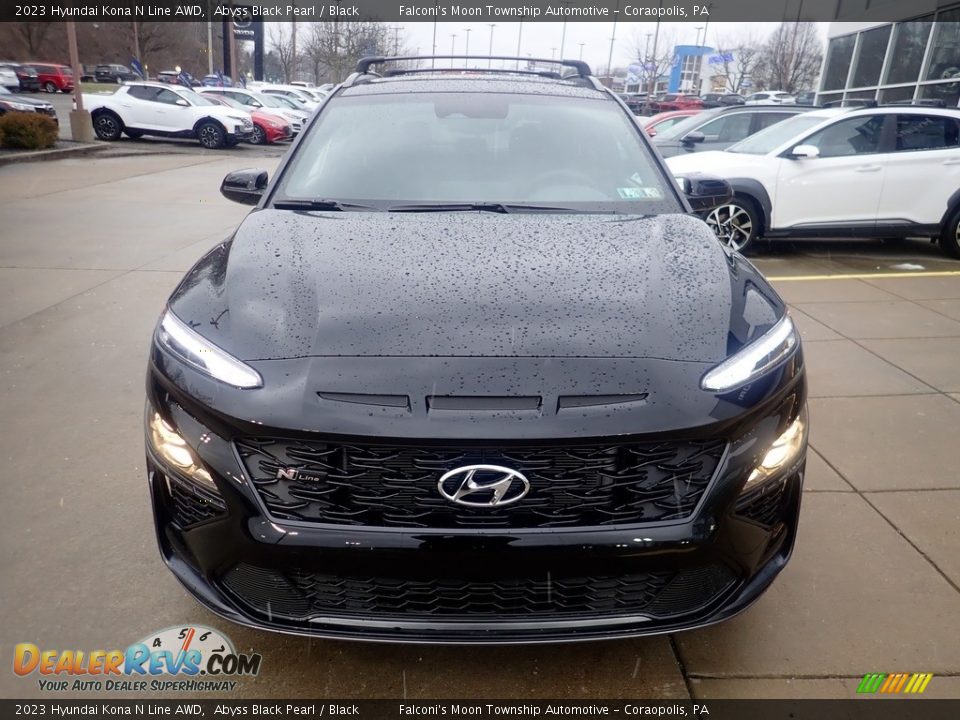 2023 Hyundai Kona N Line AWD Abyss Black Pearl / Black Photo #8