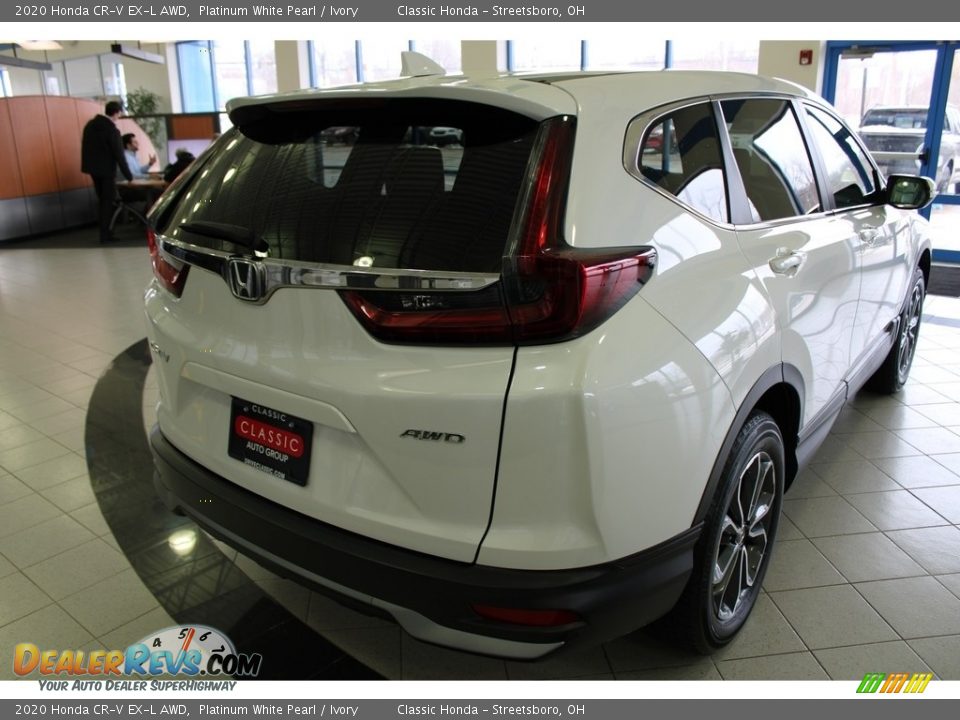 2020 Honda CR-V EX-L AWD Platinum White Pearl / Ivory Photo #8