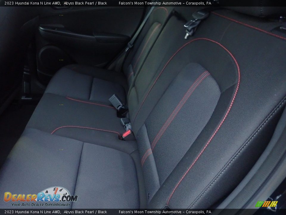 Rear Seat of 2023 Hyundai Kona N Line AWD Photo #12