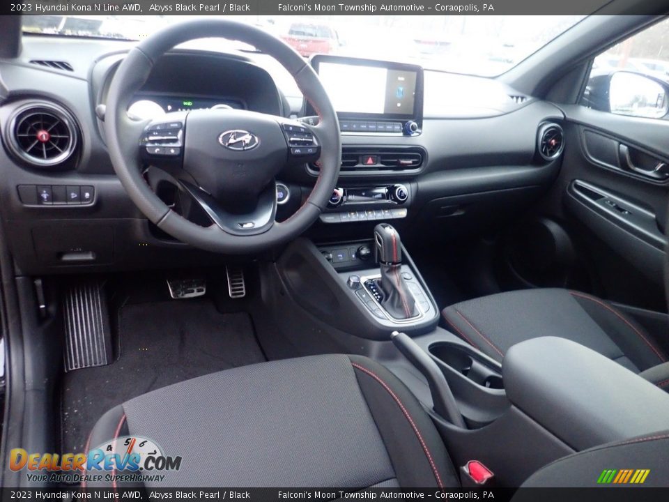 Black Interior - 2023 Hyundai Kona N Line AWD Photo #13